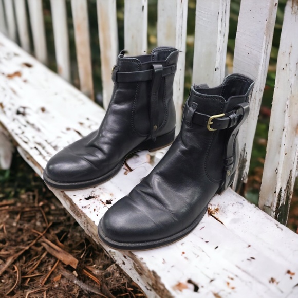 SOLD! ECCO Saunter Mid Cut Leather Chelsea Ankle Boots Sz EU37/US6 - 6.5 - Picture 10 of 16